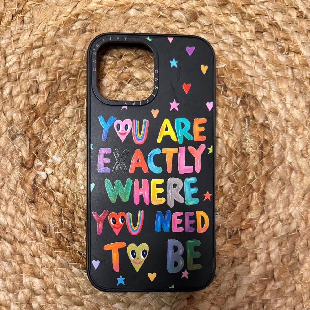 Colorful Phone Case with Inspirational Quote